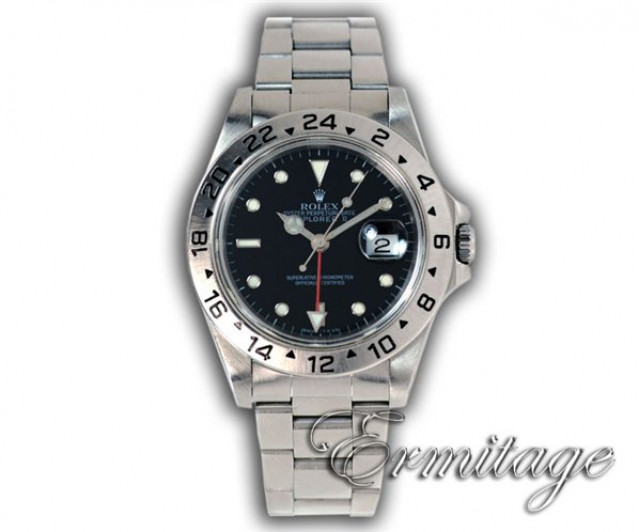 1998 Rolex Explorer II 16570 Steel with Black Luminous Dial